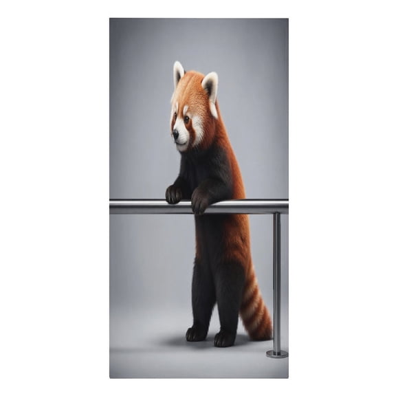 RKSupls Red Panda Leaning on Rail Microfiber Beach Towel Absorbent Compact Towels for Swimming Pool Beach Travel Things for Vacation Essentials Adult Gift,61.4×30.3Inch