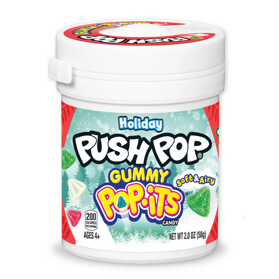Push Pop Holiday Gummy Pop-Its Candy, 2.0oz