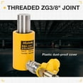 thumbnail image 3 of LCyindu 10T Hydraulic Jack Ram 2" Stroke Solid Single Acting Hydraulic Ram Cylinder Hydraulic Lifting Jack for Machinery, Bridge, RSC-101, 3 of 7