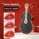 thumbnail image 2 of Lápiz labial mate en forma de violín de tres tonos para mujer, resistente al agua, color rojo, acabado en niebla, 2 of 7