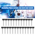 thumbnail image 2 of 25-Pack 6-32 Full Thread Thumb Screws with Knurled Nylon Covers - 18-8 Stainless Steel Fasteners for Quick Robot Part Fixation, Durable Industrial Replacement Hardware, 23.5mm Length, Easy, 2 of 6