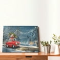 thumbnail image 4 of Fuzoiu Santa Claus Print Canvas Wall Decorative,Modern Artwork Picture Decor Painting,Living Room Bedroom Home Office,Framed Hangable Decorative Artwork Size 30x40, 4 of 6