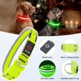 thumbnail image 4 of Collar LED para perro Flashseen, recargable por USB, color verde neón, 4 of 6
