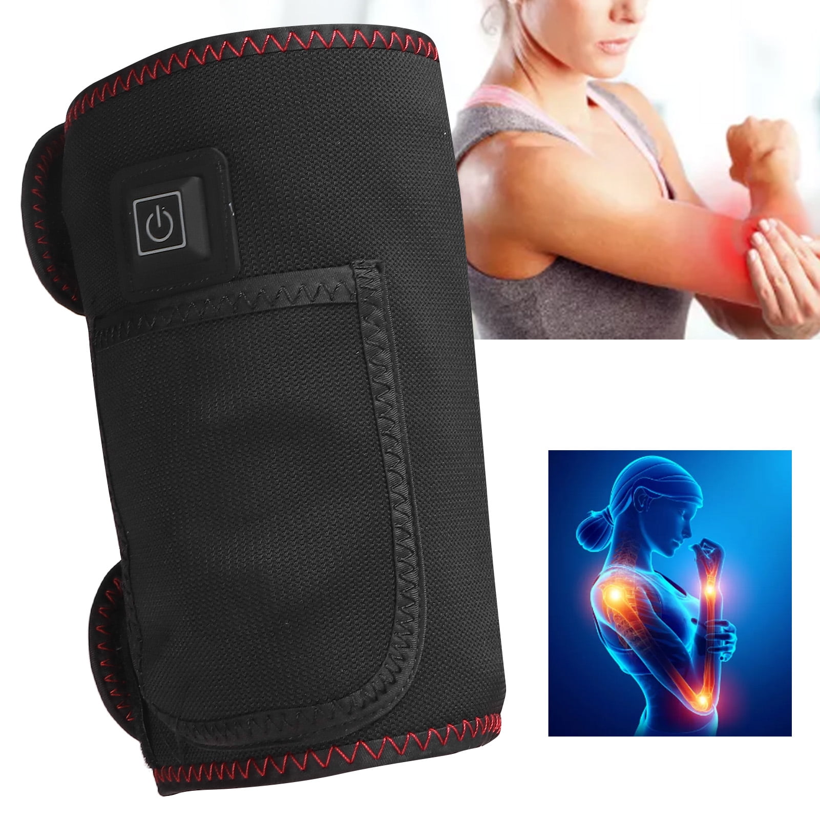 Henmomu Elbow Heating Brace 3 Temperature Level Arthritis Pain Relief