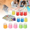 thumbnail image 4 of Gobelets en Papier DIY, Motif Clair Fait Main Gobelets en Papier Multicolores Résistants à la Décoloration pour Mariage, 4 of 8