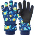 thumbnail image 1 of HAHDAXIA Waterproof Kids Gloves Winter Cold Weather Fleece Lined Thermal Warm Snow Ski Cycling Glove Age1-13 for Boys Girls Kid Boy Toddler Girl Skiing Snowboarding Running Walking, 1 of 7