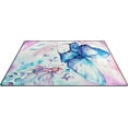 thumbnail image 3 of Coolnut Lightweight Carpet Mats, 31 x 20 inches Area Soft Rugs Floor Mat Doormat Decoration for Rooms Entrance Girl Imagining Flying with Butterflies, 3 of 6