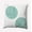 Kelly Green, variant on 16" x 16" Simply Daisy Circles Indoor/Outdoor Pillow, Raven Black Qty 1