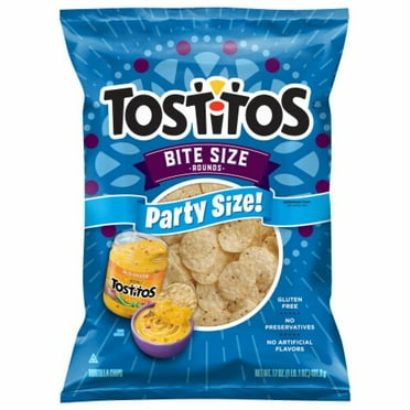 2X - Tostitos Bite Size Rounds Tortilla Chips Party Size 17 oz