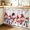 Light Gray, variant on Christmas Snowman Cabinet Curtain 35"Wx35"L, Dustproof Under Sink Skirt with Self Adhesive Tape, Xmas Berry Snowflake Birds Cabinet Curtain Cover for Kitchen Sink, Bathroom Vanity, Laundry Room