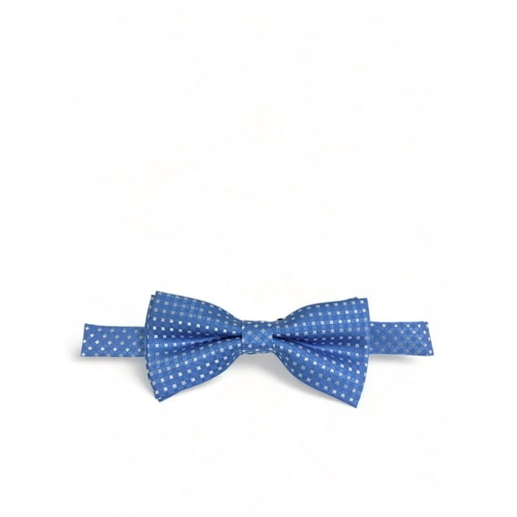 Light Blue Classic Diamond Patterned Bow Tie