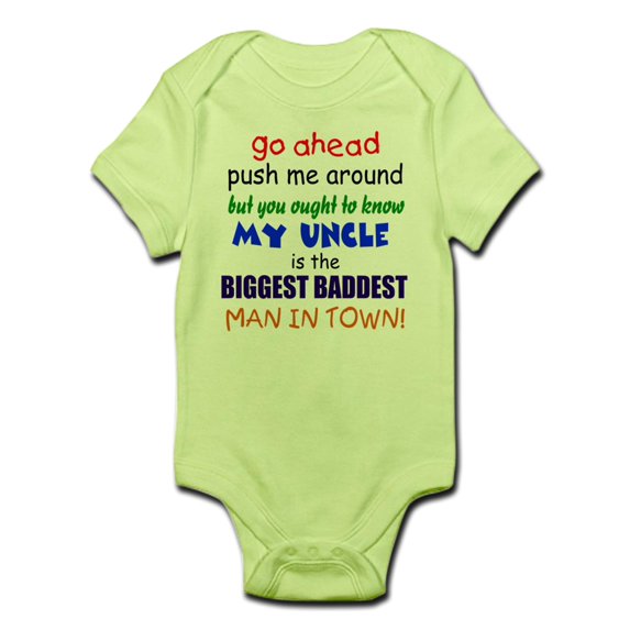 CafePress - Baddest Uncle Infant Bodysuit - Baby Light Bodysuit