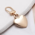 thumbnail image 3 of QZS 5Pcs Heart Shaped Zipper,Zipper Repair Slider for Small Hole for Luggage,Gold Sewing Notions Supplies for Coats,Dresses,Jeans, 3 of 6