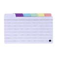 thumbnail image 3 of yotijay 150 Pcs 3x5 Index Card Dividers, Tabbed Index Cards, Assorted Color Flash Cards, Square Index Tabs, 3 of 5