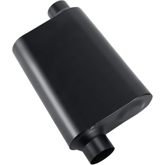 Elshine Universal Exhaust Muffler with Aggressive Sound, Anti-corrosive Muffler, Chamber Performance Mufflers for Cars, Trucks overall 18"