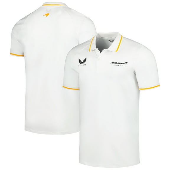 McLaren F1 Men's Lifestyle Polo Shirt- Black/Gray/Blue/White