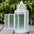 thumbnail image 5 of Moroccan Candle Lantern Decorative Set of 3 for Floor, Ramadan Decorations, Indoor Home Decor, Outdoor Patio or Porch, Weddings, White, 5 of 8