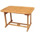 thumbnail image 2 of Pemberly Row Acacia Wood Patio Dining Table in Brown, 2 of 3