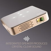 Kodak Ultra Mini Portable Projector - HD 1080p support LED DLP Rechargeable Pico Projector - 100 Display, Built-in Speaker - HDMI, USB and Micro SD - Compatible with iPhone iPad, Android Phones