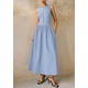 thumbnail image 3 of Vestido PRETTYGARDEN 2025 Maxi sin mangas azul claro talla S, 3 of 8
