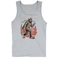 thumbnail image 5 of American Legend Bigfoot Tank Top Patriotic Funny Sasquatch Fan 4 July USA Flag Beer BBQ Tailgate Party Men's Top, 5 of 7