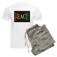 thumbnail image 6 of CafePress - Teach Peace Men's Light Pajamas - Men's Light Loose Fit Cotton Pajama Set, 6 of 7