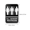 thumbnail image 2 of Unisex Braille Restroom Sign Self Adhesive Bathroom Sign for Bathroom Toilet Restroom, 2 of 8