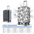thumbnail image 6 of Balery Luggage Cover Hand Drawn Snake Print Suitcase Covers for Luggage Elastic Washable Suitcase Protector Fits 18-32 Inch Luggage-Small, 6 of 9