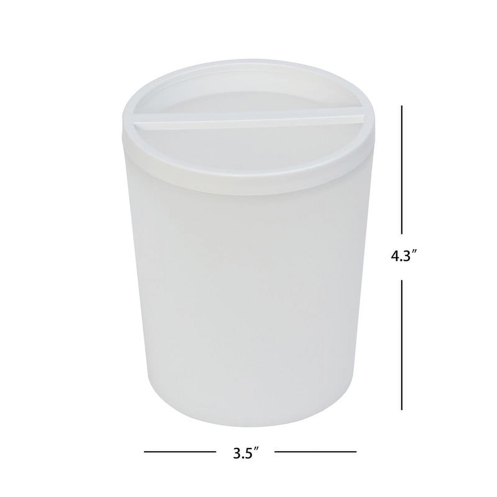 Mainstays Frosted White Plastic Toothbrush Holder