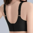 thumbnail image 4 of Fatuov Wireless Bras for Women Full Coverage Push-Up Bralettes for Home Solid Color Sexy Thin Adjustable Straps Breathable Summer Bras 42B, Black, 4 of 5