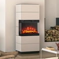 thumbnail image 4 of Gymax 24'' 3-Sided Electric Fireplace Insert w/Remote Control 3 Flame Colors 1-6H Timer, 4 of 10