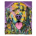 thumbnail image 3 of Dawhud Direct Dean Russo Golden Retriever Fleece Blanket - 50"x60" Size for Cozy Comfort - Perfect for Women, Men, and Kids!, 3 of 7