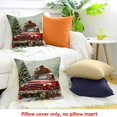 thumbnail image 4 of ZFLMY Home Decor Throw Pillows Cover Dog Christmas Tree Red Truck Square Cushion Cover for Home Sofa Couch Linen 100% 20x20in, 4 of 5