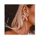 thumbnail image 3 of Pendientes Grandes Xtellar  De Flor De Metal, 3 of 3