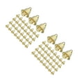thumbnail image 4 of Worgeous 144 pcs  Golden Jingle Bells Tiny Craft Bells Small Xmas Bells Christmas Tree Hanging Decorations Ornaments Mini Brass Bells for DIY Crafts Wind Chimes Making Supplies, 4 of 8