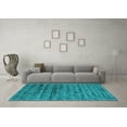 thumbnail image 3 of Ahgly Company Indoor Rectangle Abstract Light Blue Contemporary Area Rugs, 8' x 12', 3 of 4