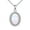 White Opal, variant on White Opal Necklace 925 Sterling Silver Oval Gemstone Pendant Necklace Jewelry for Women