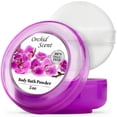 thumbnail image 1 of R-NEU Polvo corporal para mujeres con soplo de polvo sin talco Polvo perfumado de orquídea majestuosa después del baño para una piel suave extra grande 1 paquete (5 oz), 1 of 5