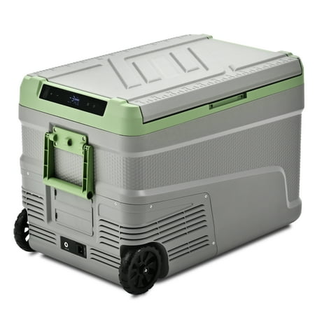 Simzlife 12 Volt Refrigerator 49QT(45L) Portable Car Refrigerator -4?~68? 12/24V DC & 110-240V AC Mini Fridge for Camping Travel Truck Home Black