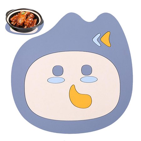 

BESTHUA Toddler Placemats Non Slip Heat Resistant Cartoon PVC Place Mats Washable Stylish Reliable Household Supplies for Dining Tables Deske Tables Kitchen clever