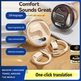 thumbnail image 2 of stanreset Two-way Translation In 144 Language Driver Unit For Richer Details Powerful Language Cloud-like Earphones Translation Black, 2 of 6