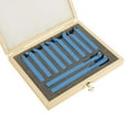 thumbnail image 4 of Juego De Herramientas De Torno De Carburo De 11 Piezas De 8x8 Mm Alta Dureza Resistencia Al Desgaste Para Torneado Fresado Corte Con Caja De Madera Herramienta De Ranurado, 4 of 7
