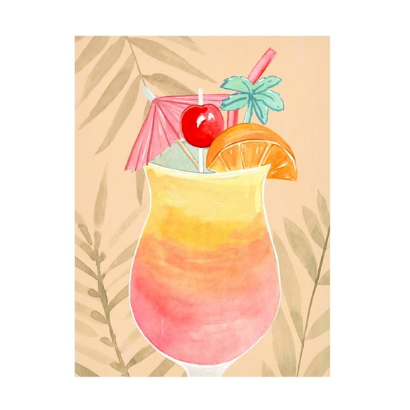 Annie Warren 'Tropical Cocktail IV' Canvas Art