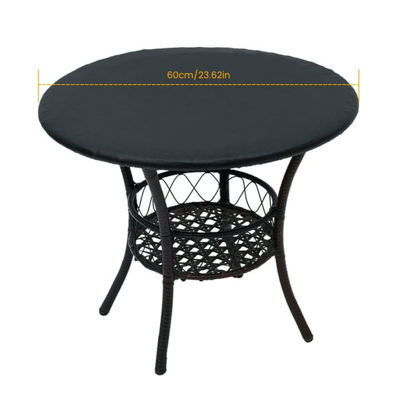 Relax love Waterproof Tablecloth Table Cover, Washable Stain-proof Splash proof Elastic Edge,White-60cm