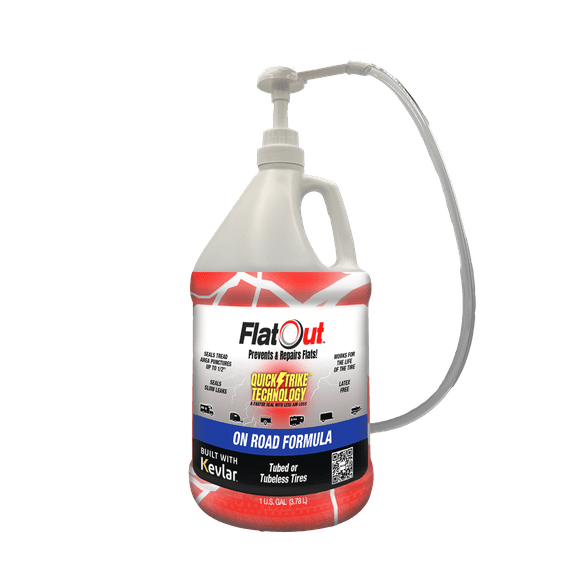 FlatOut QuickStrike On Road Tire Sealant Formula- 1 Gallon