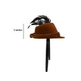 thumbnail image 2 of Nicky Bigs Novelties Adult Mini Oktoberfest Hat Headband Lederhosen Costume German Alpine Fascinator Hats Tyrolean Fedora, 2 of 6