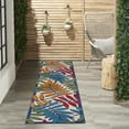 thumbnail image 5 of Nourison Aloha Indoor/Outdoor Tropical Botanical Multicolor 2'3" x 10' Area Rug, (10' x Runner), 5 of 10