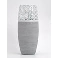 thumbnail image 7 of B2 Studio 7736-250-sh186 10 in. Stone Imitation Painted Art Oval Glass Table Oval Vase for Flowers, 7 of 7
