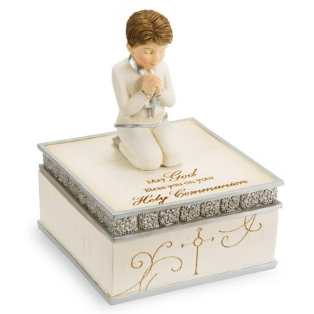 - Pavilion - Boy Catholic Communion Gift Keepsake Box 4 Inch