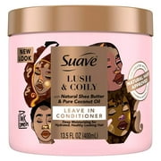 Suave Professionals [with Natural Shea Butter & Pure Coconut Oil] Nourish & Strengthen Leave-in Conditioner 13.5 Oz,Pack of 8